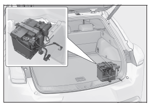 Lexus UX. 12-V-Batterie