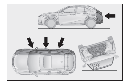 Lexus UX. SRS-Airbags