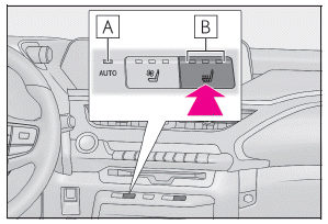 Lexus UX. Verwendung der Klimaanlage und Scheibenheizung