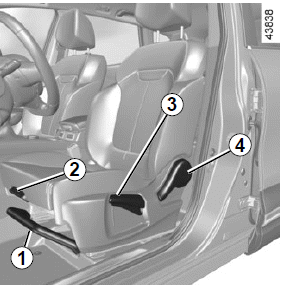 Renault Kadjar. VORDERSITZE MIT MANUELLER VERSTELLUNG