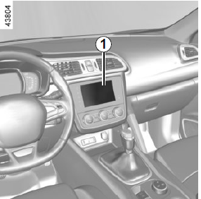 Renault Kadjar. UHRZEIT UND AUSSENTEMPERATUR