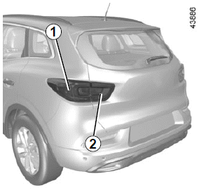 Renault Kadjar. RÜCKLEUCHTEN UND STANDLICHT: Austausch der Lampen