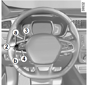 Renault Kadjar. TEMPOMAT: Regler-Funktion