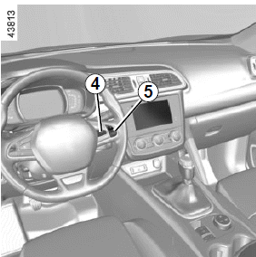 Renault Kadjar. WARNHINWEIS TOTER WINKEL