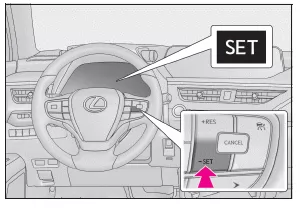 Lexus UX. Dynamische Radar-Geschwindigkeitsregelung
