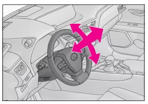Lexus UX. Einstellen von Lenkrad und Spiegeln