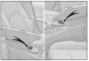 Lexus UX. Verwenden der Ablagemöglichkeiten