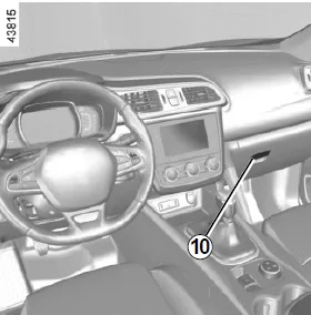 Renault Kadjar. ABLAGEFÄCHER, AUSRÜSTUNG FAHRGASTRAUM