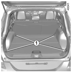 Renault Kadjar. TRANSPORT VON GEGENSTÄNDEN IM GEPÄCKRAUM