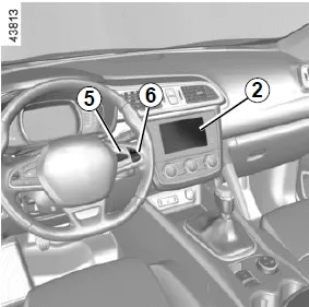 Renault Kadjar. WARNMELDUNG BEI SPURVERLASSEN